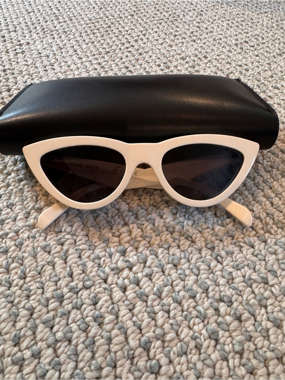 Celine White Cat-Eye Sunglasses